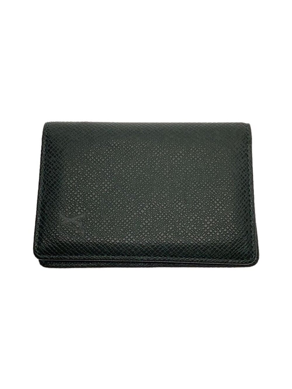 LOUIS VUITTON Organizer de Poche Taiga Green Leather Green